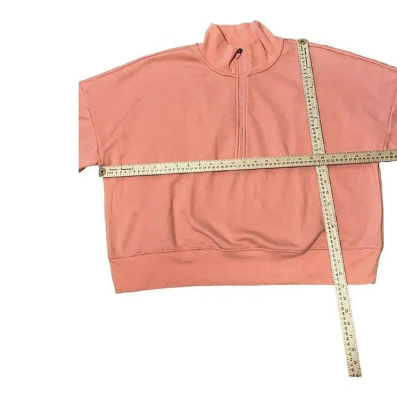 Fabletics Catarina Pullover Sweatshirt Half Zip Mock Neck Cropped Sz XXL - Picture 6 of 10